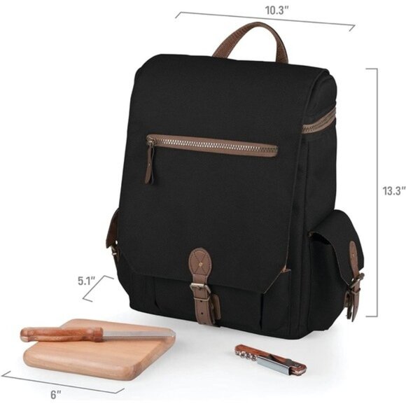 Disney Mickey Mouse Moreno Wine & Cheese Tote 3-Bottle Backpack NWT - Picture 3 of 16